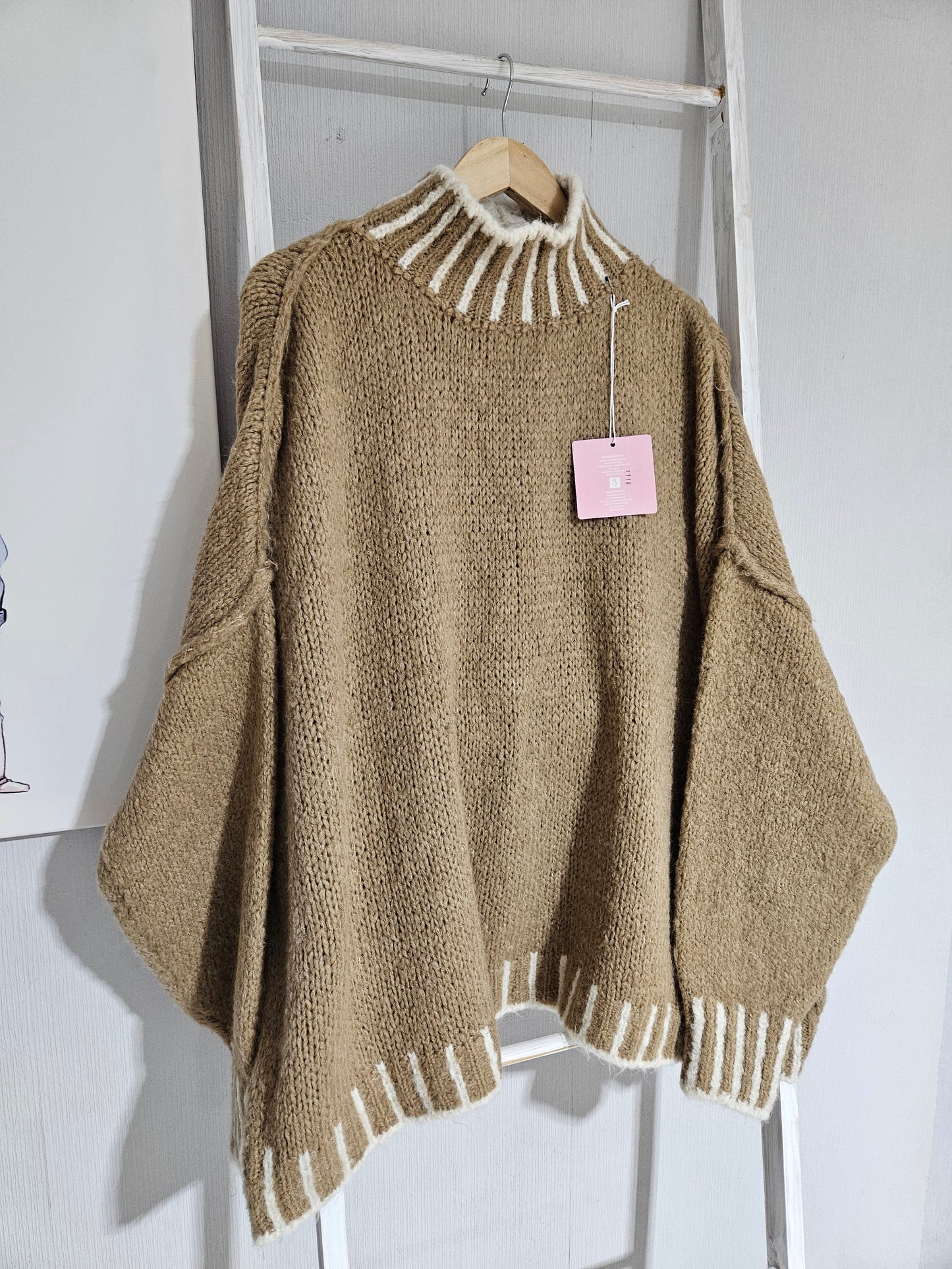 Oversize Pullover - brown