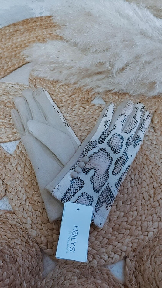 Handschuhe Animalprint in 2Farben