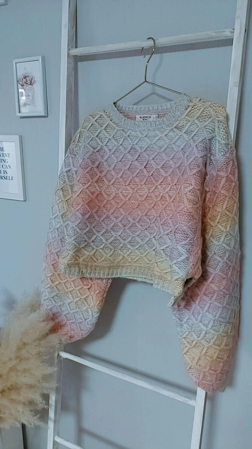 Rainbow Crop Pullover